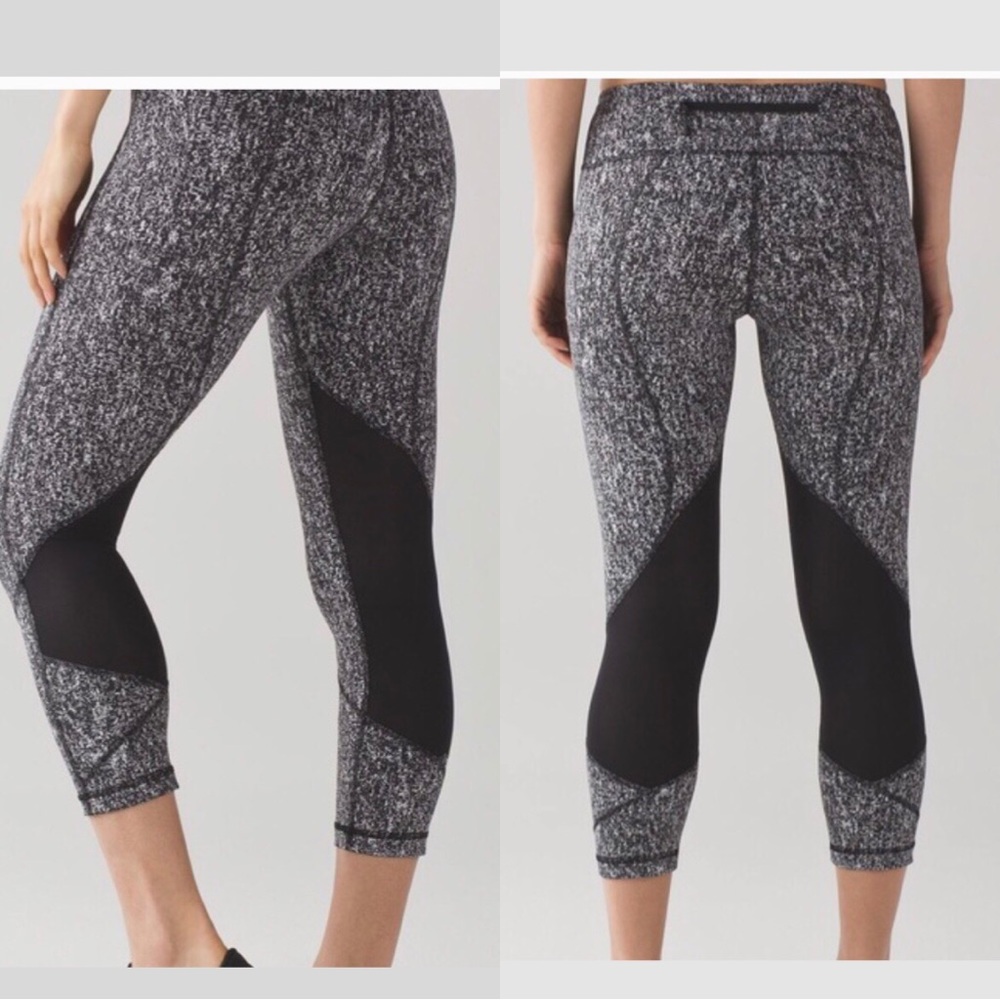 Lululemon Pace Rival Crop Mesh 22” Sz 2